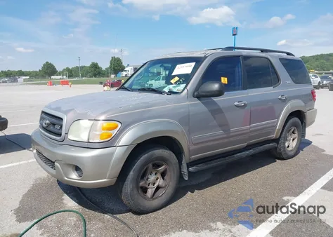 2001 Toyota Sequoia Sr5 V8 из США, поврежденный, VIN 5TDBT44A41S027730